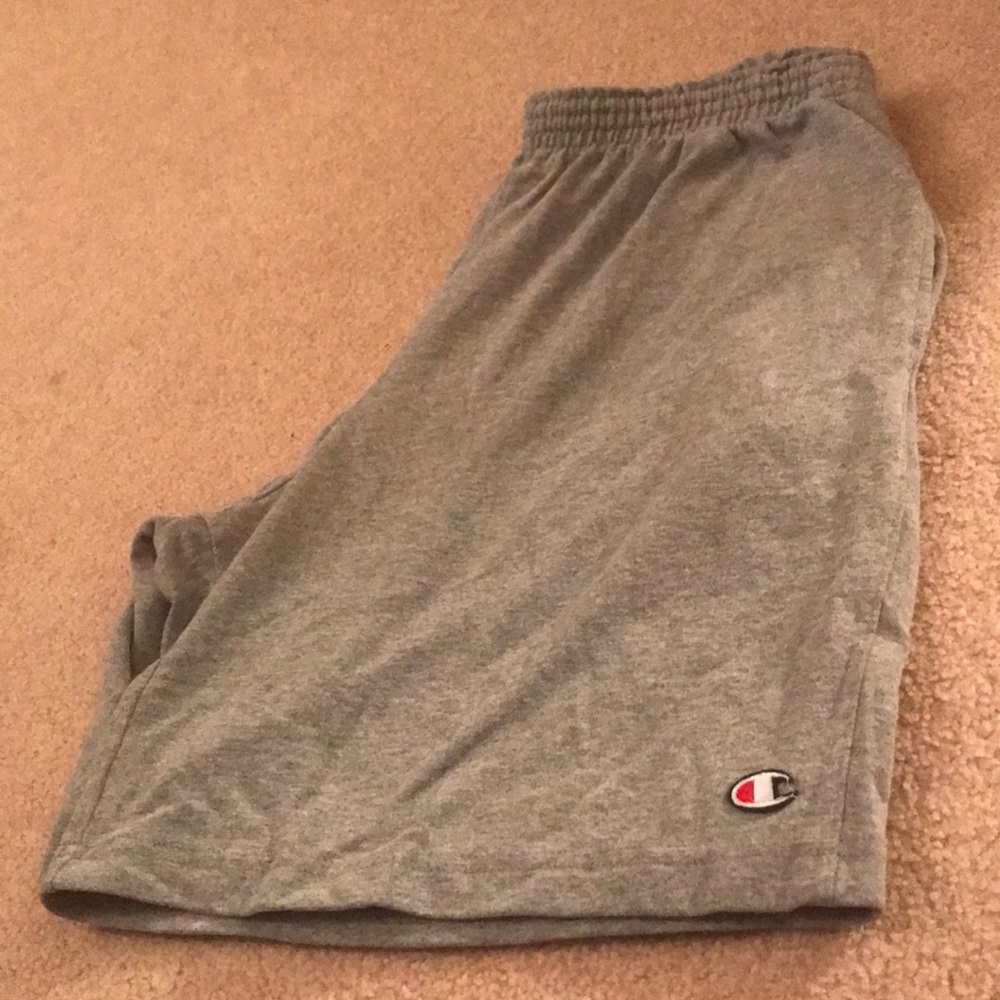 Grey men’s cotton Champion b-ball shorts